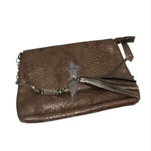 MISS ME LADIES SNAKE SKIN CLUTCH